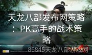 天龙八部发布网策略：PK高手的战术策略