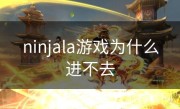 ninjala游戏为什么进不去