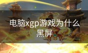 电脑xgp游戏为什么黑屏