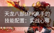 天龙八部sfPK高手的技能配置：实战心得