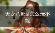 天龙八部sf怎么玩不能