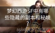 梦幻西游SF中有哪些隐藏的副本和秘境？