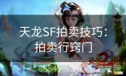 天龙SF拍卖技巧：拍卖行窍门