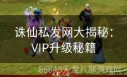 诛仙私发网大揭秘：VIP升级秘籍