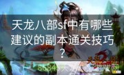 天龙八部sf中有哪些建议的副本通关技巧？