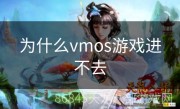 为什么vmos游戏进不去