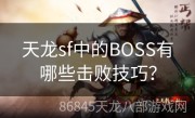 天龙sf中的BOSS有哪些击败技巧？