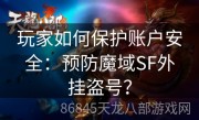 玩家如何保护账户安全：预防魔域SF外挂盗号？