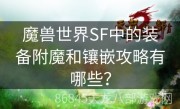 魔兽世界SF中的装备附魔和镶嵌攻略有哪些？