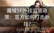 魔域SF外挂监管政策：官方如何打击外挂？