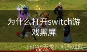 为什么打开switch游戏黑屏