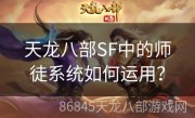 天龙八部SF中的师徒系统如何运用？