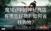 魔域sf中的神秘商店有哪些好货？如何省钱购物？