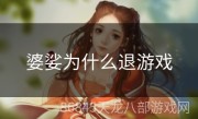 婆娑为什么退游戏