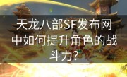 天龙八部SF发布网中如何提升角色的战斗力？