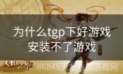 为什么tgp下好游戏安装不了游戏