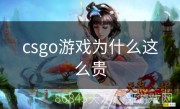 csgo游戏为什么这么贵