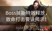 Boss技能特效释放，致命打击要诀揭示！