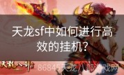 天龙sf中如何进行高效的挂机？