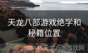 天龙八部游戏绝学和秘籍位置