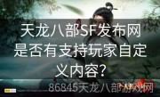 天龙八部SF发布网是否有支持玩家自定义内容？