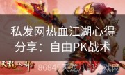 私发网热血江湖心得分享：自由PK战术