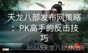 天龙八部发布网策略：PK高手的反击技巧