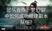 团队合作：梦幻SF中如何成功组建副本队伍？