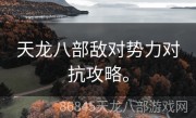 天龙八部敌对势力对抗攻略。