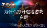 为什么打开逃跑游戏白屏