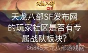 天龙八部SF发布网的玩家社区是否有专属战队板块？