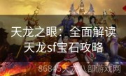 天龙之眼：全面解读天龙sf宝石攻略