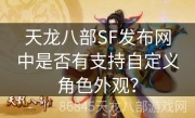 天龙八部SF发布网中是否有支持自定义角色外观？