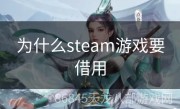 为什么steam游戏要借用