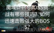 魔域sf中的BOSS挑战有哪些技巧？如何迅速击败强大的BOSS？